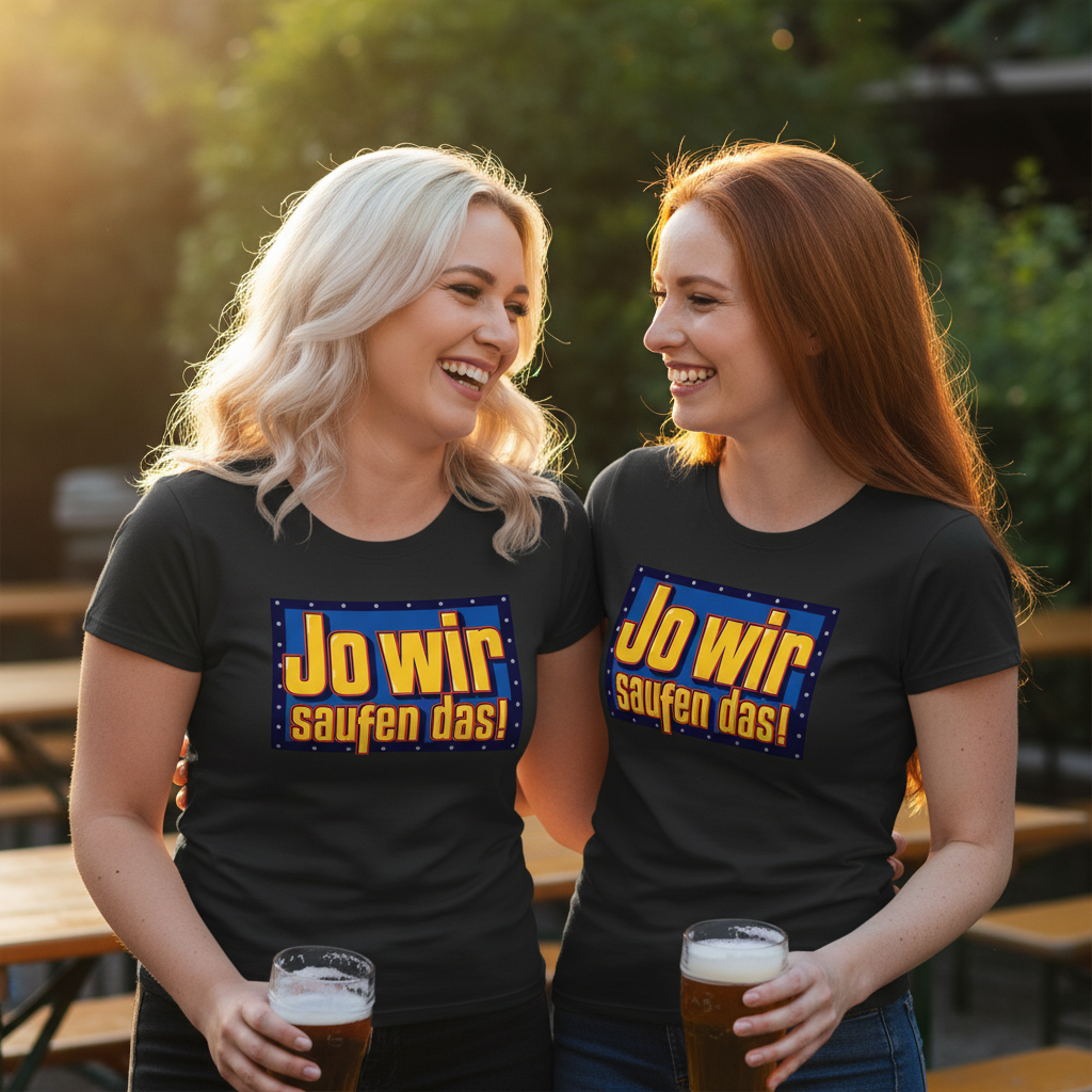 Jo wir saufen das - Bob der Baumeister - Damenshirt