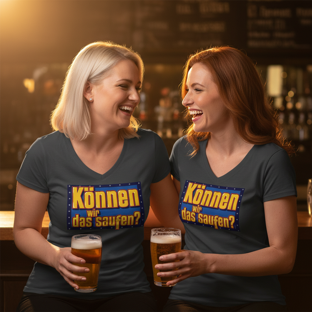Können wir das saufen? Bob der Baumeister - V-Neck Damenshirt