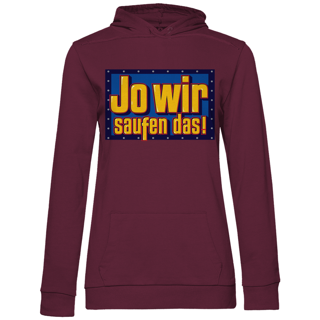 Jo wir saufen das - Bob der Baumeister - Damen Hoodie Wine