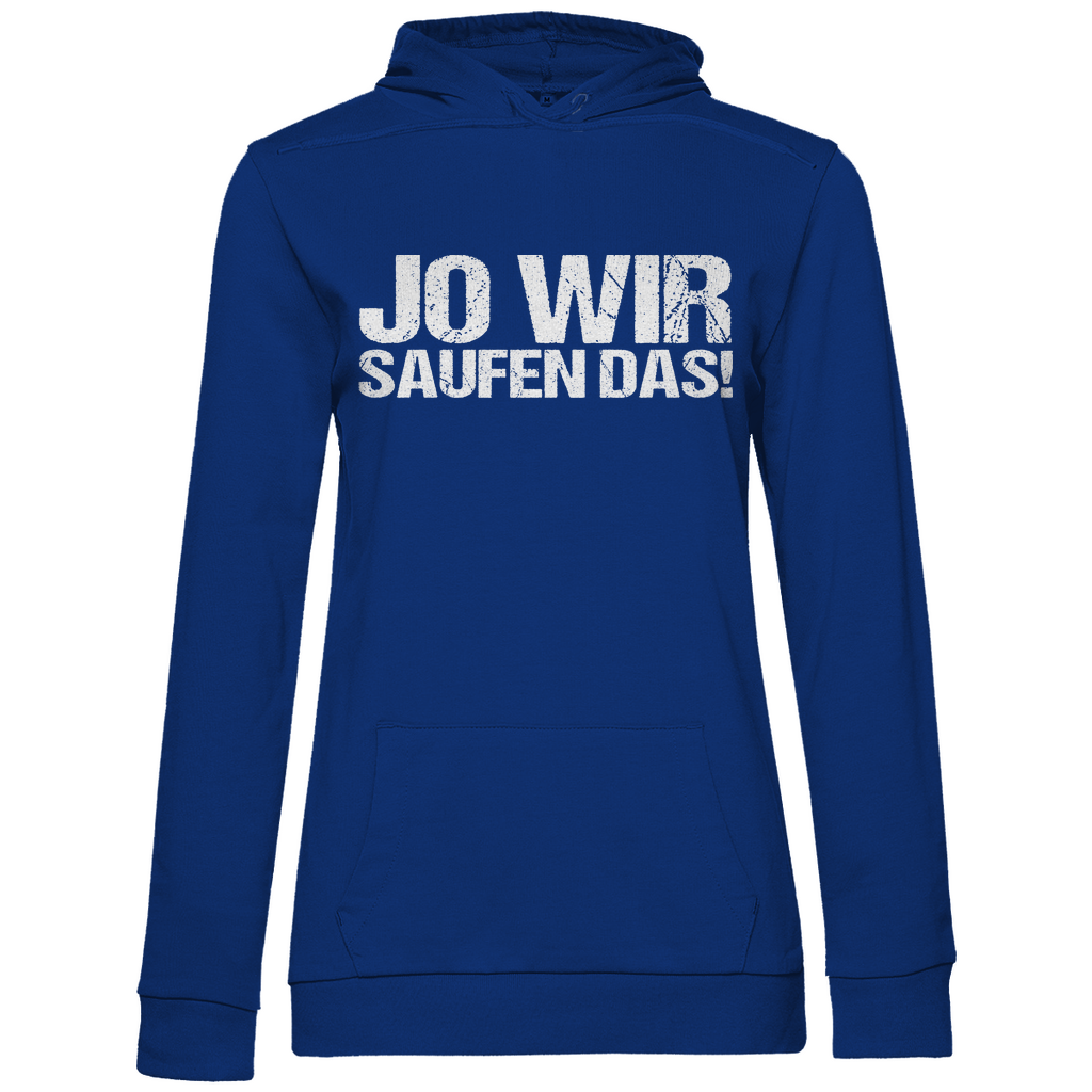 Jo wir saufen das! - Damen Hoodie Royal