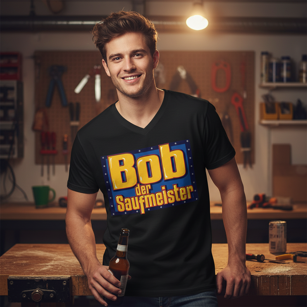Bob der Saufmeister - Herren V-Neck Shirt
