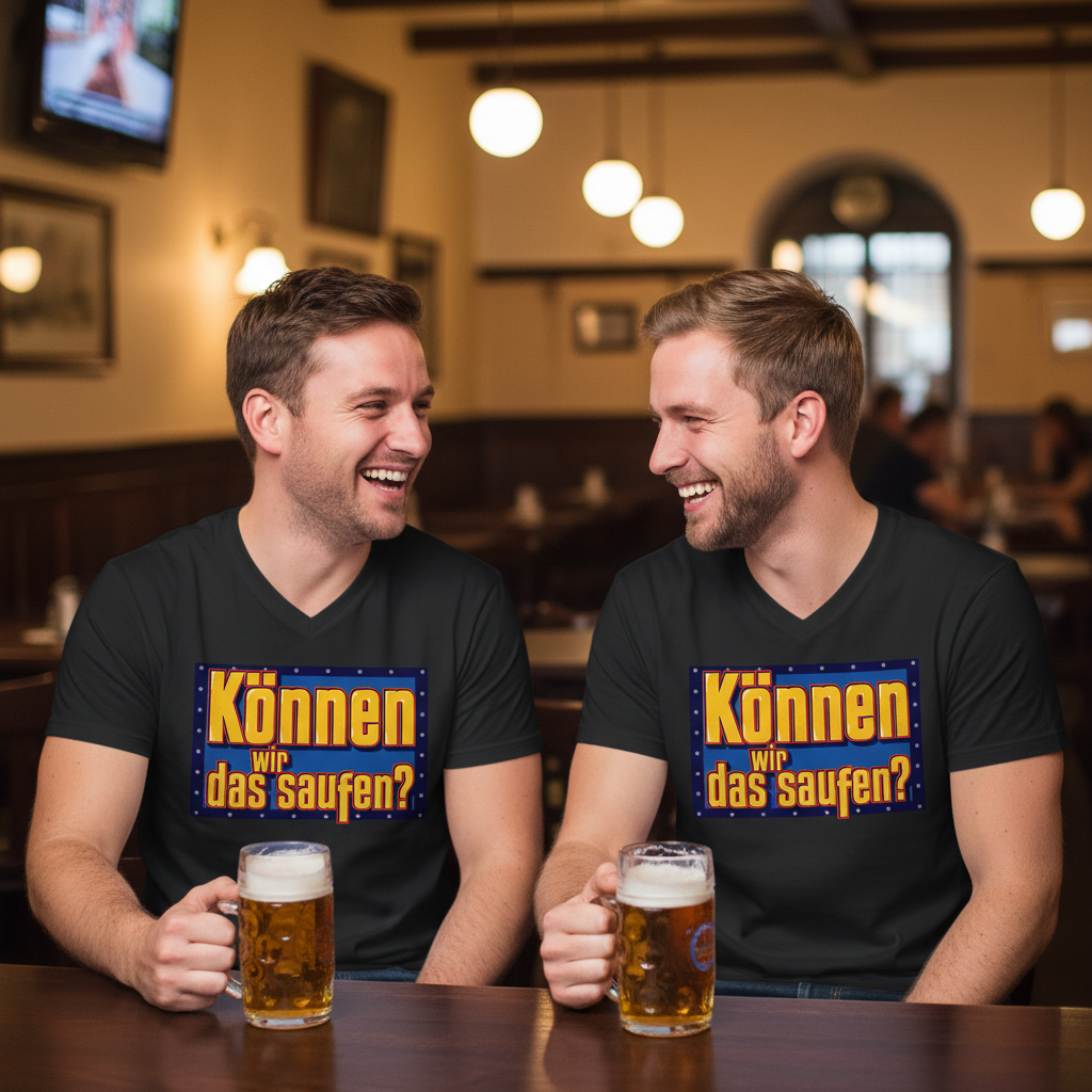 Können wir das saufen? Bob der Baumeister - Herren V-Neck Shirt