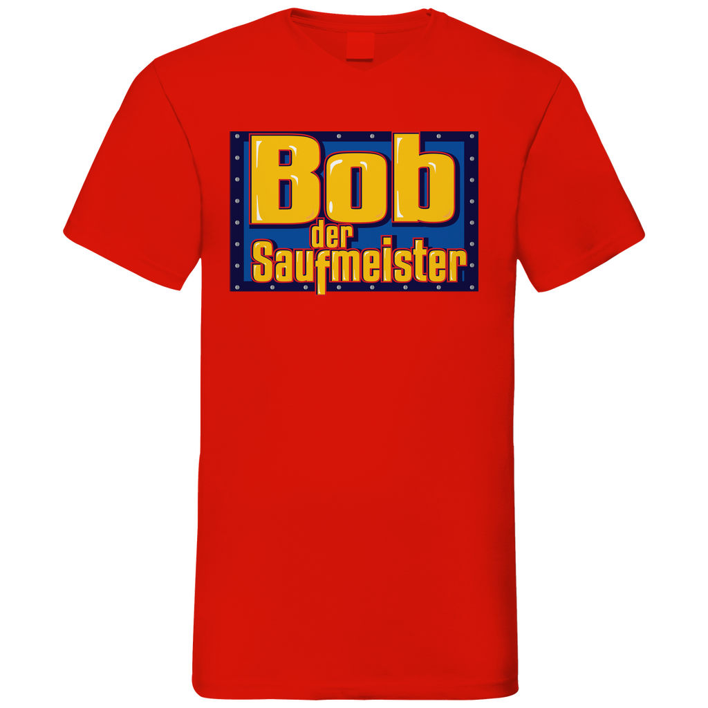 Bob der Saufmeister - Herren V-Neck Shirt Red