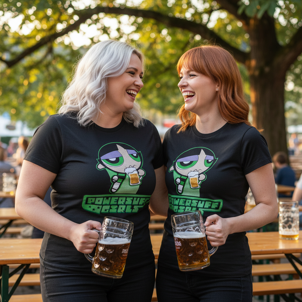 Buttercup Powersuff Powerpuff Girls - Damenshirt