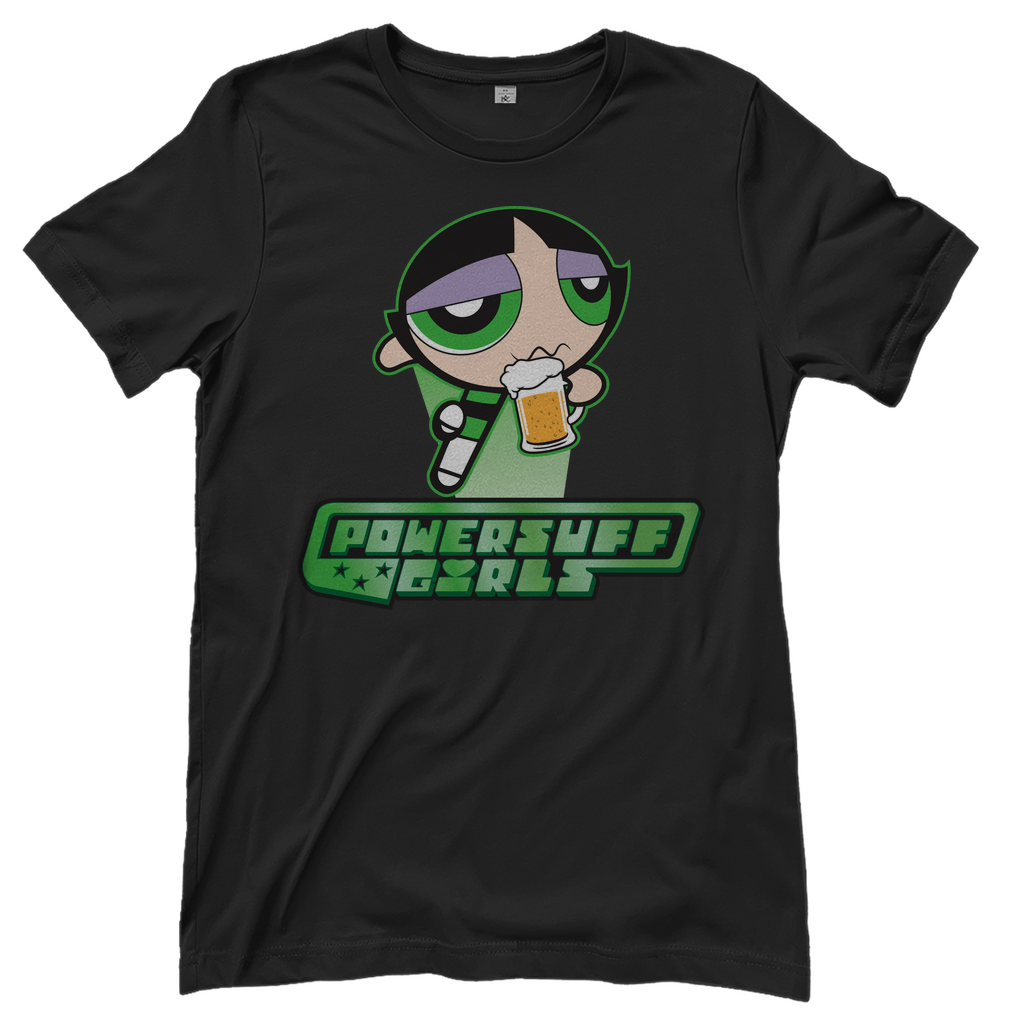 Buttercup Powersuff Powerpuff Girls - Damenshirt Black