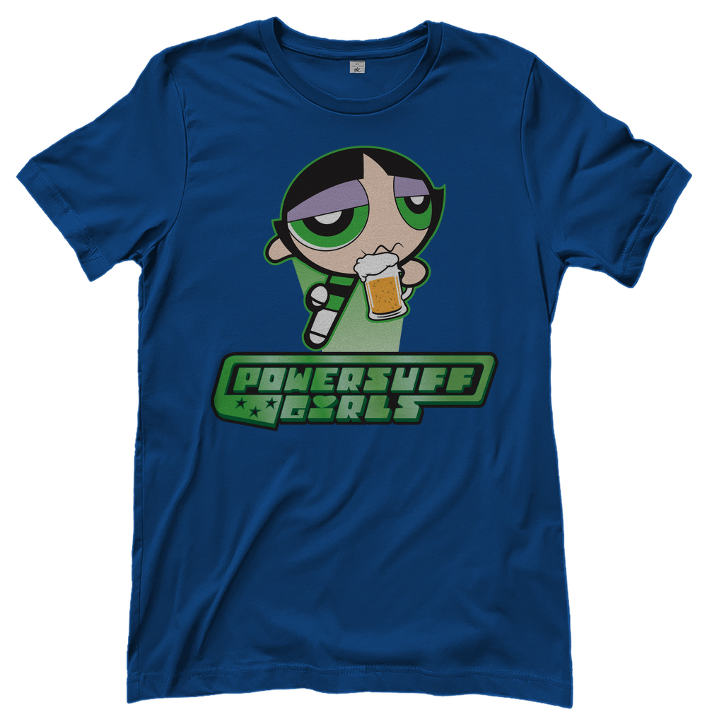 Buttercup Powersuff Powerpuff Girls - Damenshirt Royal Blue