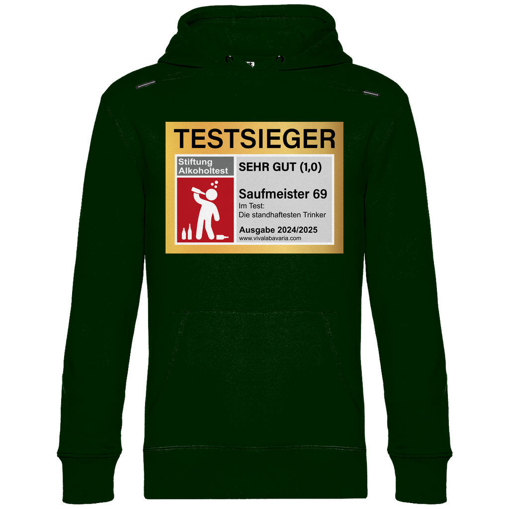 Testsieger Saufmeister 69 - Unisex Hoodie Forest Green