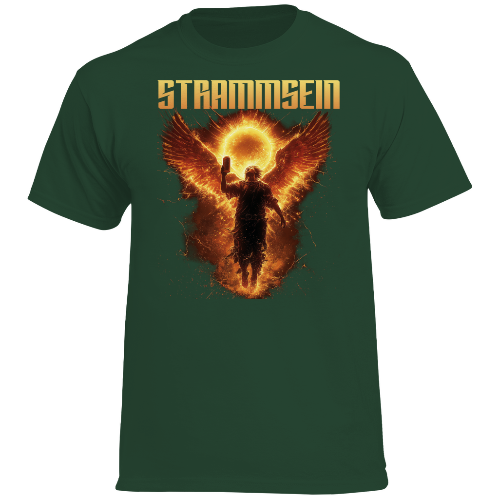 Strammsein Du Ich Wir Bier - Herren Heavy Cotton T-Shirt Sport Dark Green