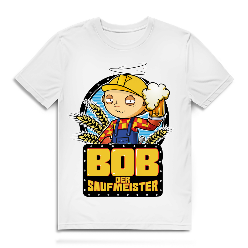 Bob der Saufmeister Baumeister - Herren Premium Bio T-Shirt White