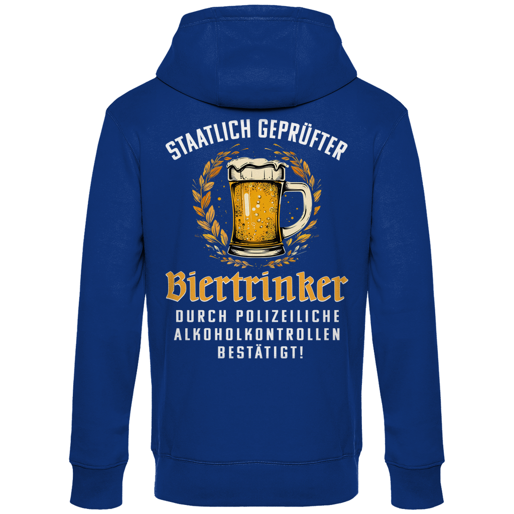 Staatlich geprüfter Biertrinker - Unisex Hoodie Royal