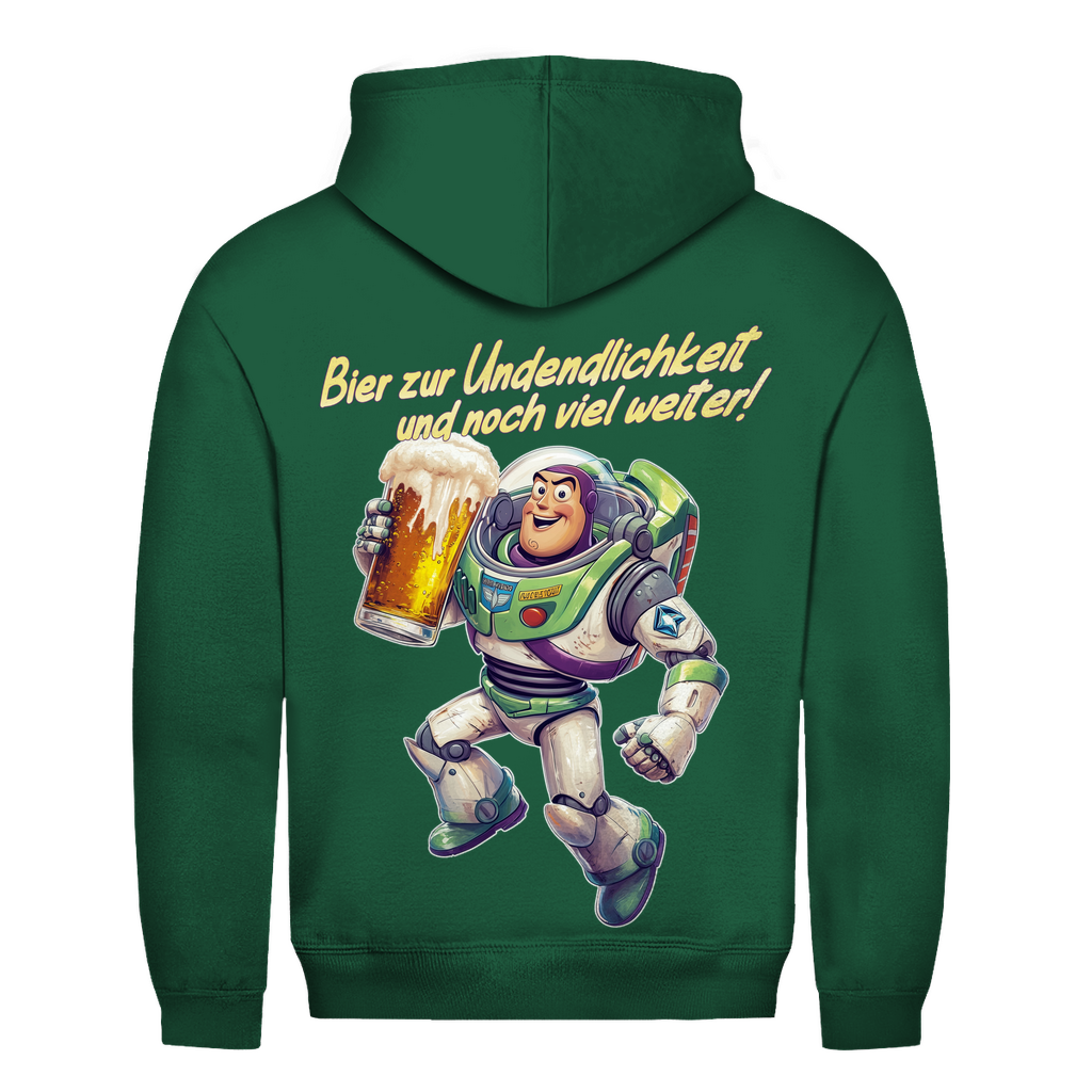 Bier zur Unendlichkeit und noch viel weiter - Buzz Lightyear Toy Story - Herren Hoodie Bottle Green