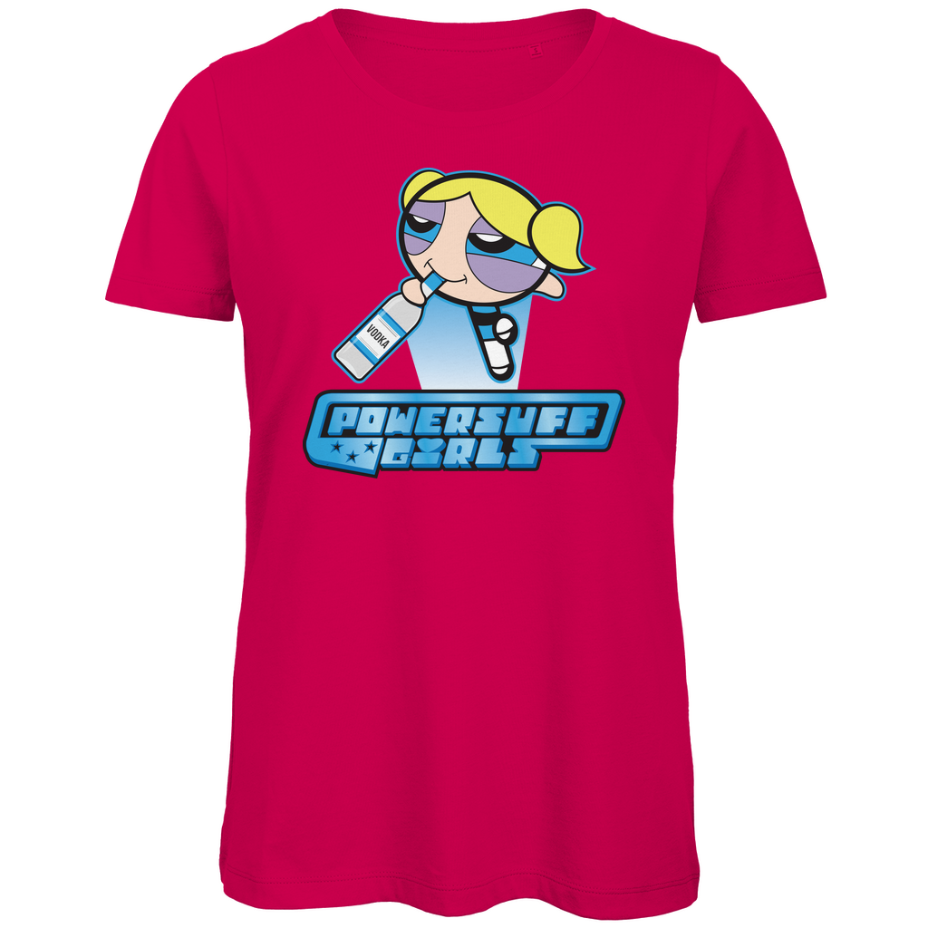 Bubbles Powersuff Powerpuff Girls - Damen Premium Bio T-Shirt Fuchsia