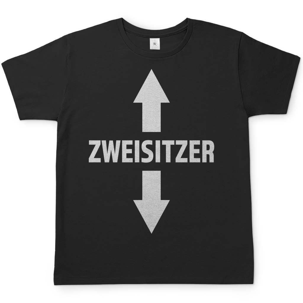 Zweisitzer - Herren Shirt Black