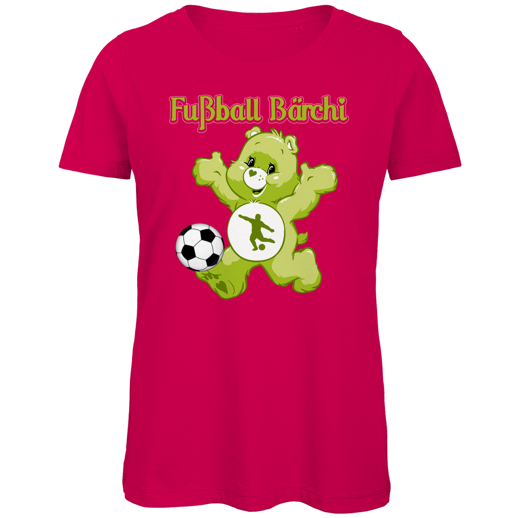 Fußball Bärchi - Glücksbärchi - Damen Premium Bio T-Shirt Fuchsia