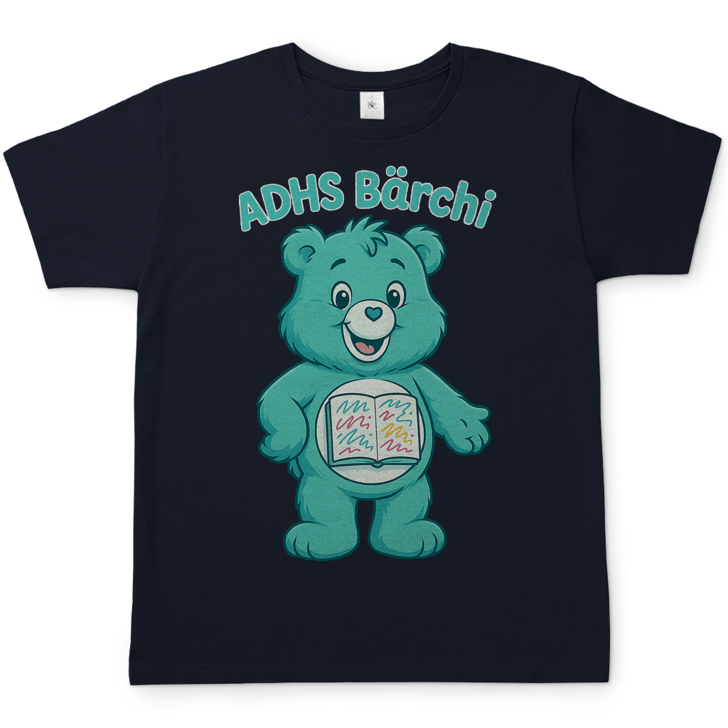 ADHS Bärchi - Glücksbärchi - Herren T-Shirt Navy