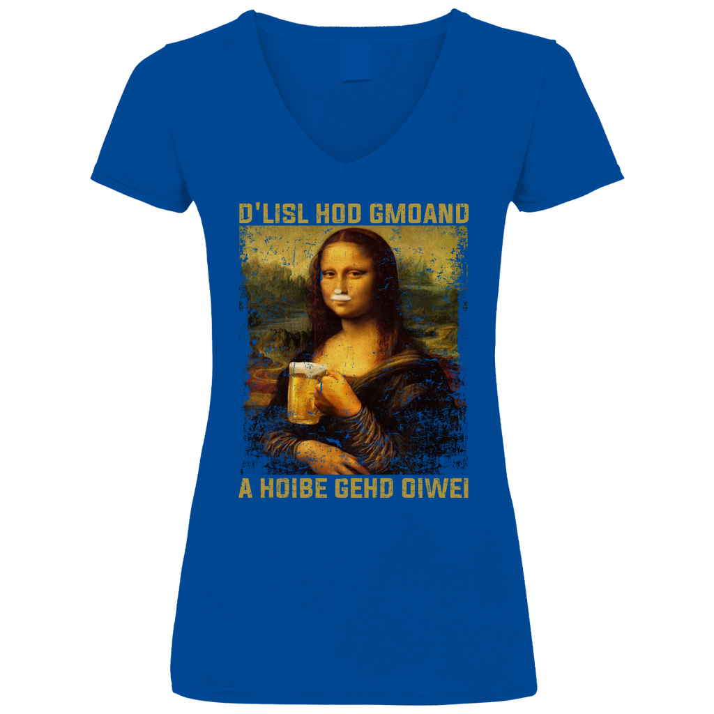 D´Lisl hod gmoand a Hoibe gehd oiwei - V-Neck Damenshirt