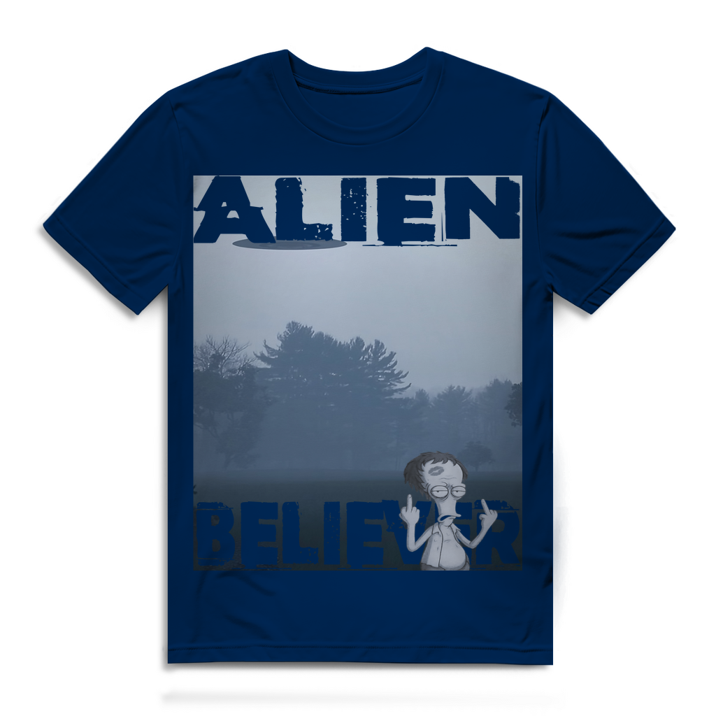 Alien Believer Roger - Herren Premium Bio T-Shirt Navy