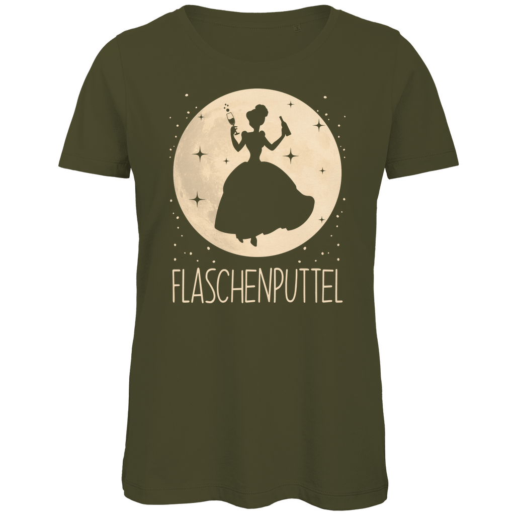 Mond Prinzessin - Flaschenputtel - Damen Premium Bio T-Shirt Khaki