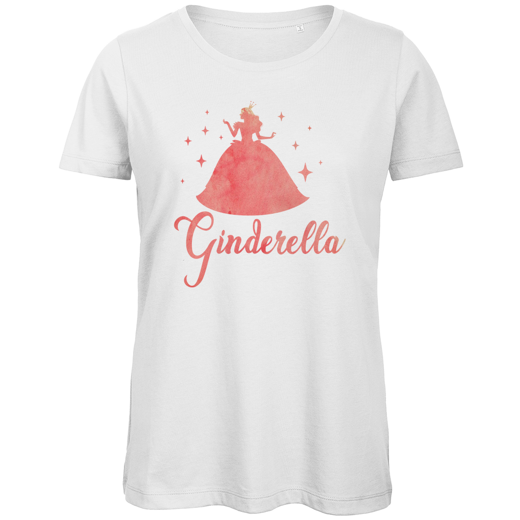 Ginderella - Prinzessin Aquarell - Damen Premium Bio T-Shirt White