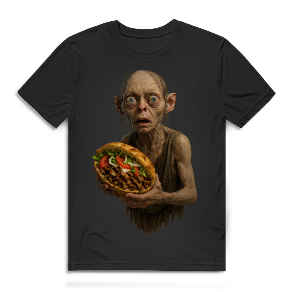 Döner mein Schatz Gollum LOTR - Herren Premium Bio T-Shirt Black