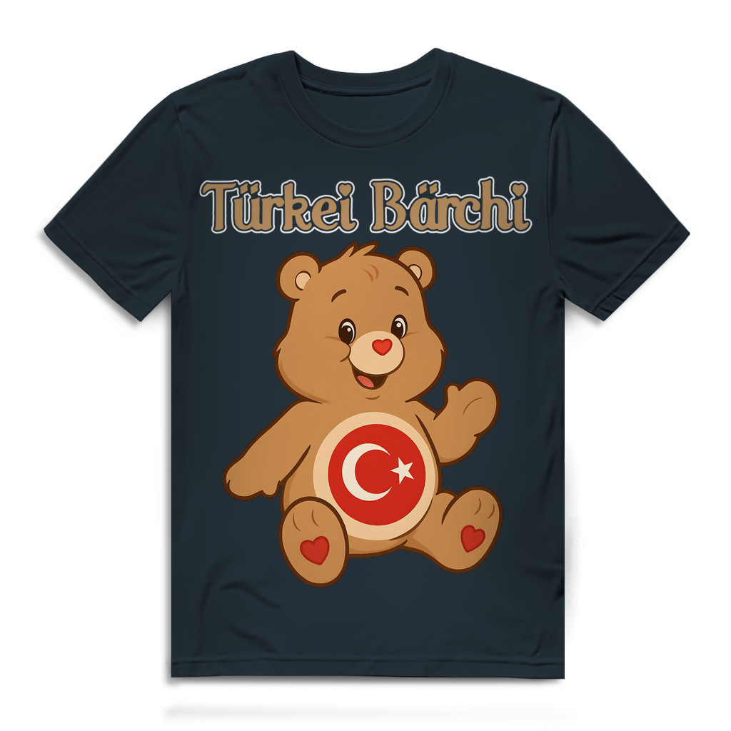 Türkei Bärchi - Glücksbärchi - Herren Premium Bio T-Shirt Dark Grey Solid
