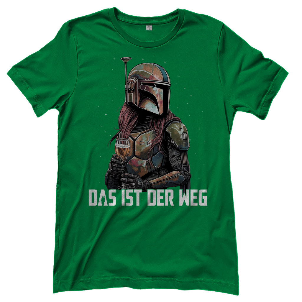 Das ist der Weg - Mandalorianerin Wein - Damenshirt Kelly Green