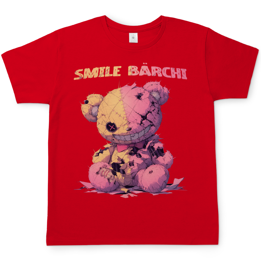 Smile Bärchi - Herren Shirt Red