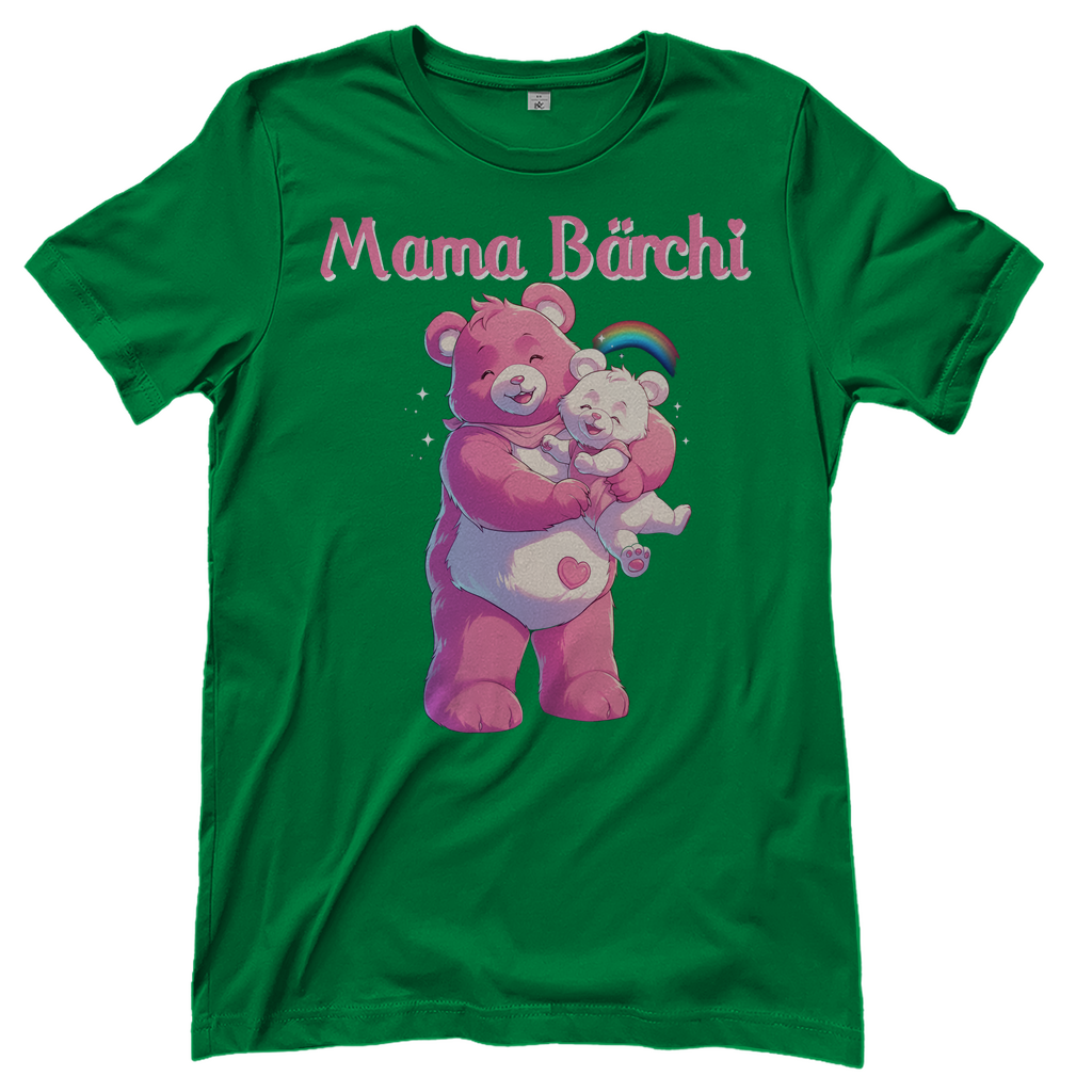Mama Bärchi - Glücksbärchi - Damenshirt Kelly Green