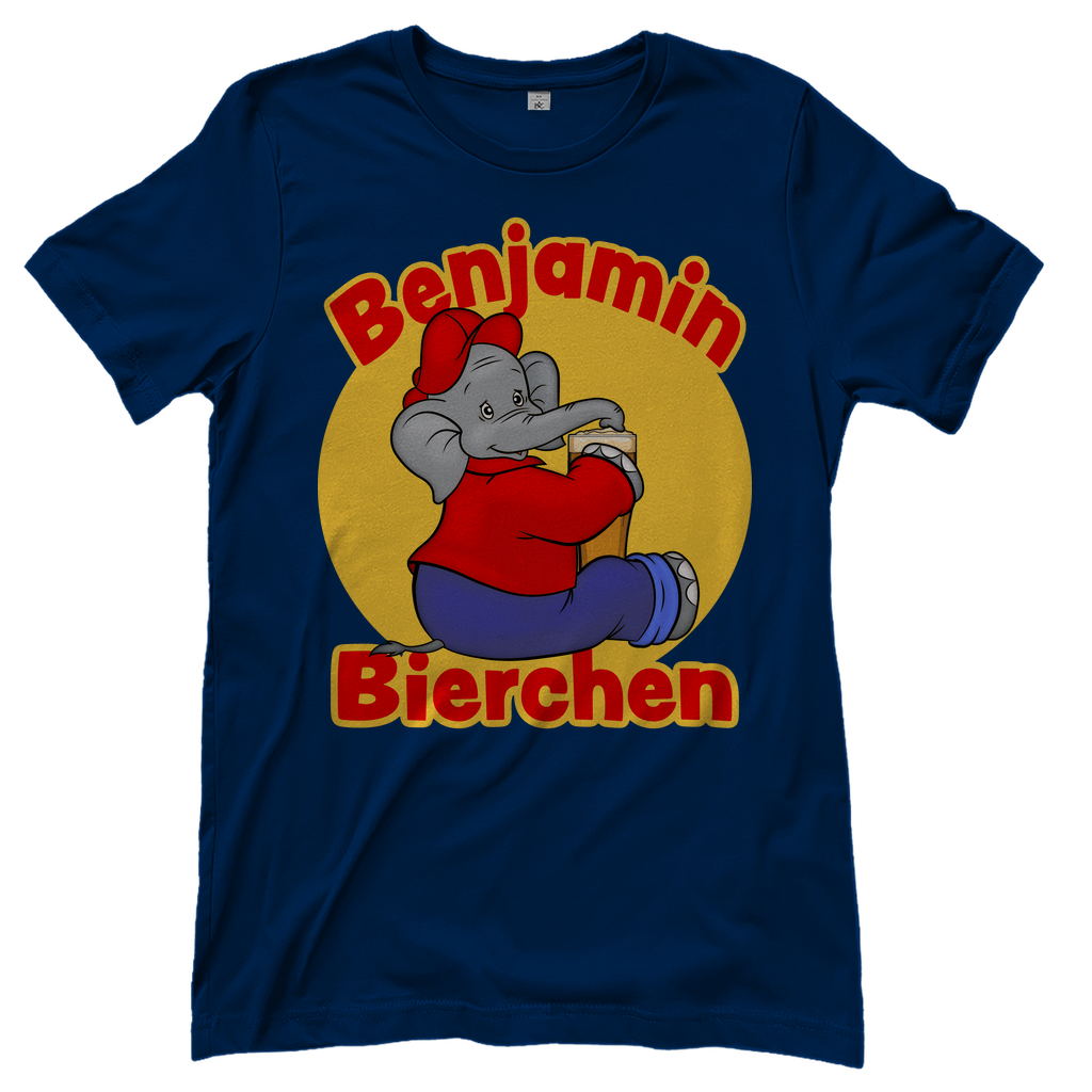Benjamin Blümchen Bierchen - Damenshirt Navy