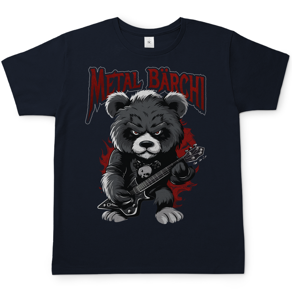 Metal Bärchi - Glücksbärchi - Herren Shirt Navy