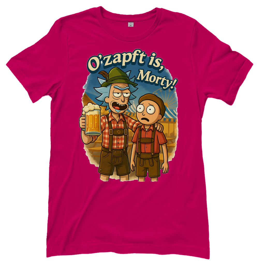 O´Zapft is Morty! Rick & Morty Oktoberfest Bier - Damen T-Shirt Sorbet