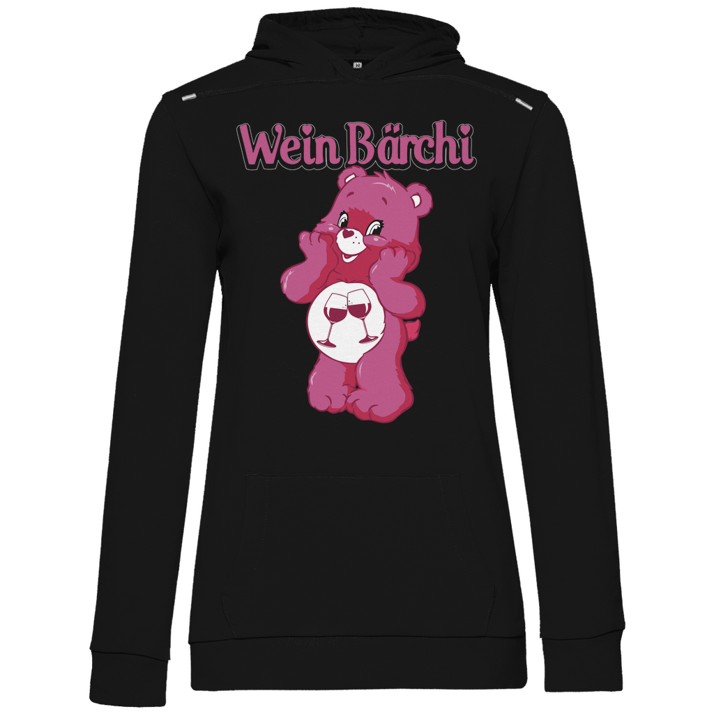 Wein Bärchi - Glücksbärchi - Damen Hoodie Black
