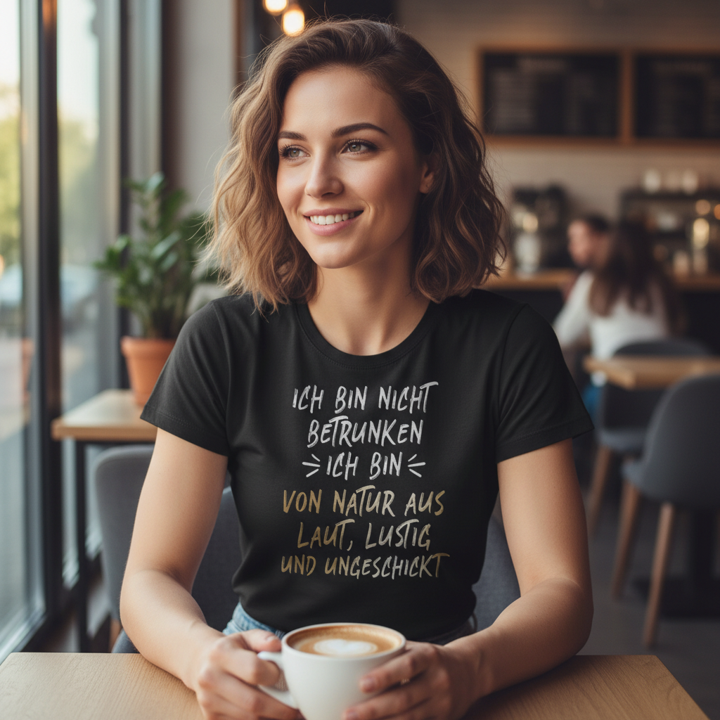Ich bin nicht betrunken ich bin von Natur aus laut lustig und ungeschickt - Damenshirt