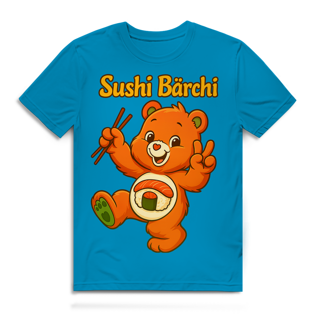 Sushi Bärchi - Glücksbärchi - Herren Premium Bio T-Shirt Atoll