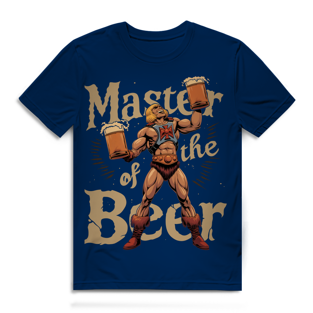 He-Man Master of the Beer - Herren Premium Bio T-Shirt Navy