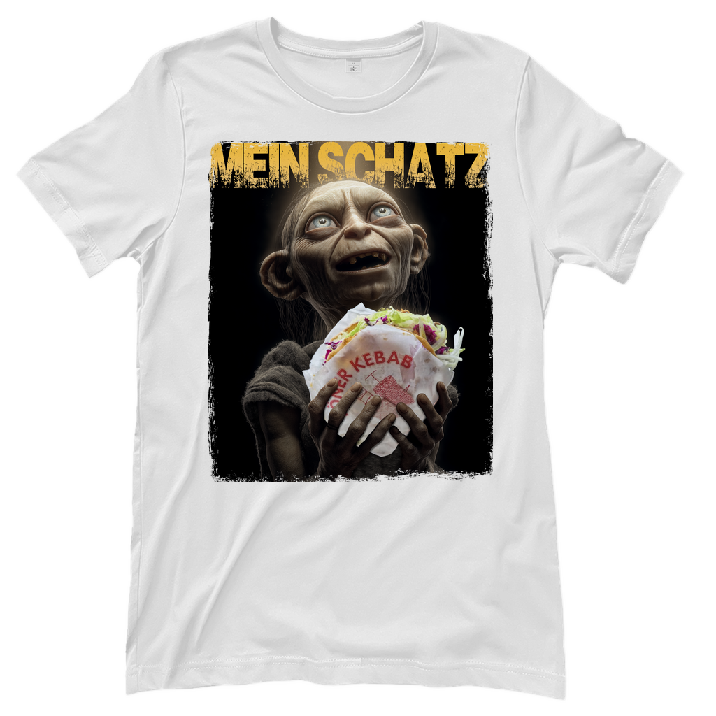 Gollum Döner Mein Schatz LOTR - Damen T-Shirt White