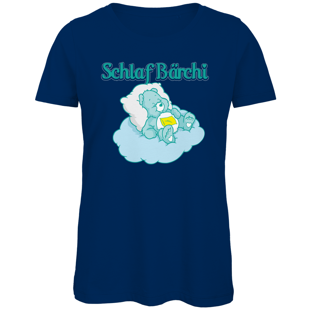 Schlaf Bärchi - Glücksbärchi - Damen Premium Bio T-Shirt Navy