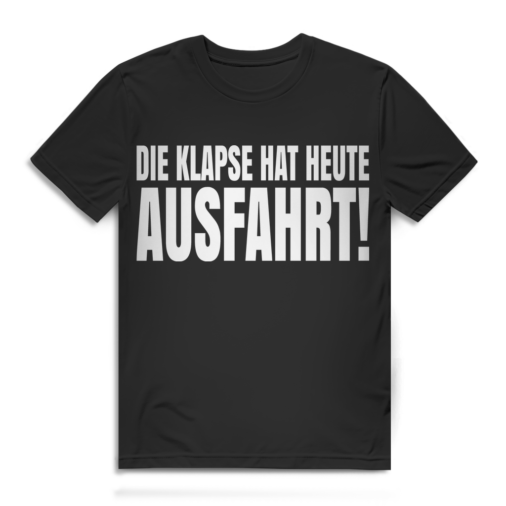 Die Klapse hat heute Ausfahrt Shirt Männer – Lustiger Spruch für Durchgeknallte Black