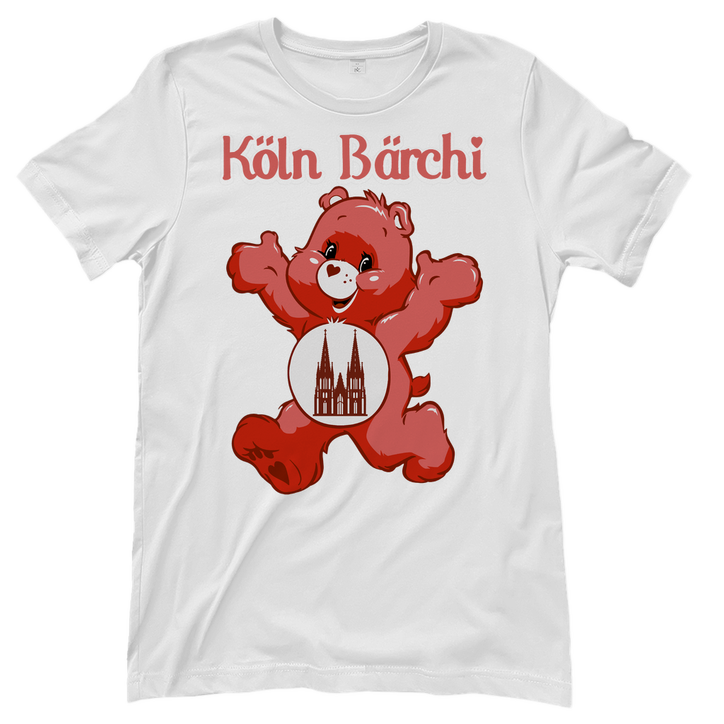 Köln Bärchi Rot - Glücksbärchi - Damenshirt White