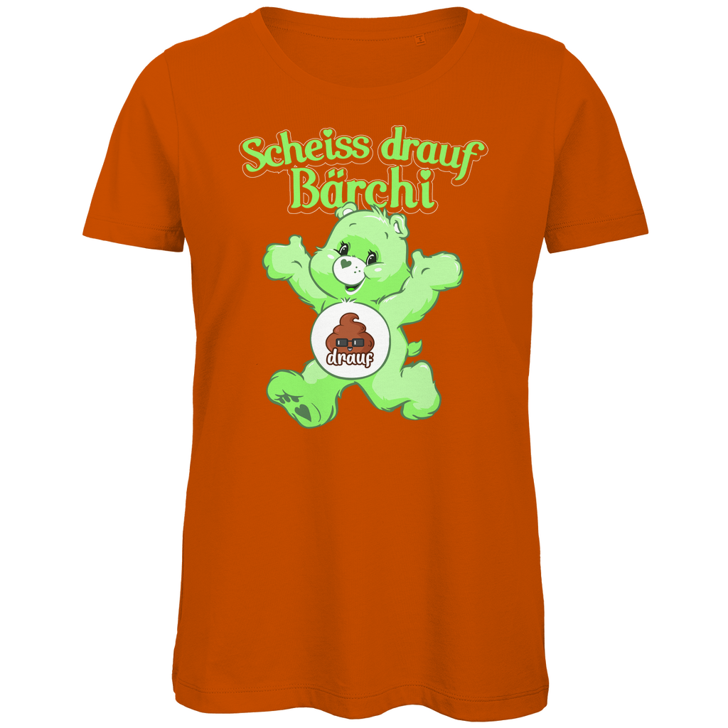 Scheiss drauf Bärchi - Glücksbärchi - Damen Premium Bio T-Shirt Urban Orange