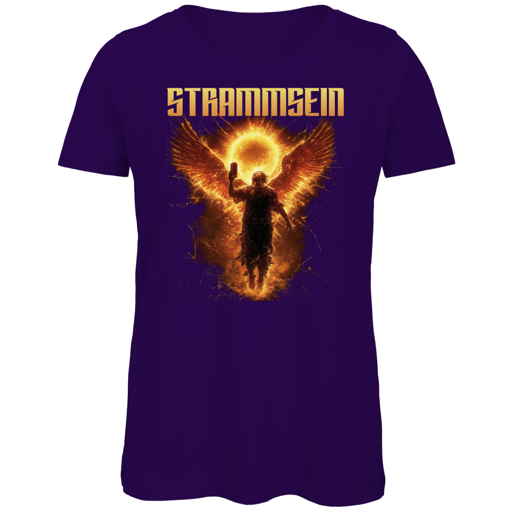 Strammsein Du Ich Wir Bier - Damen Premium Bio T-Shirt Urban Purple