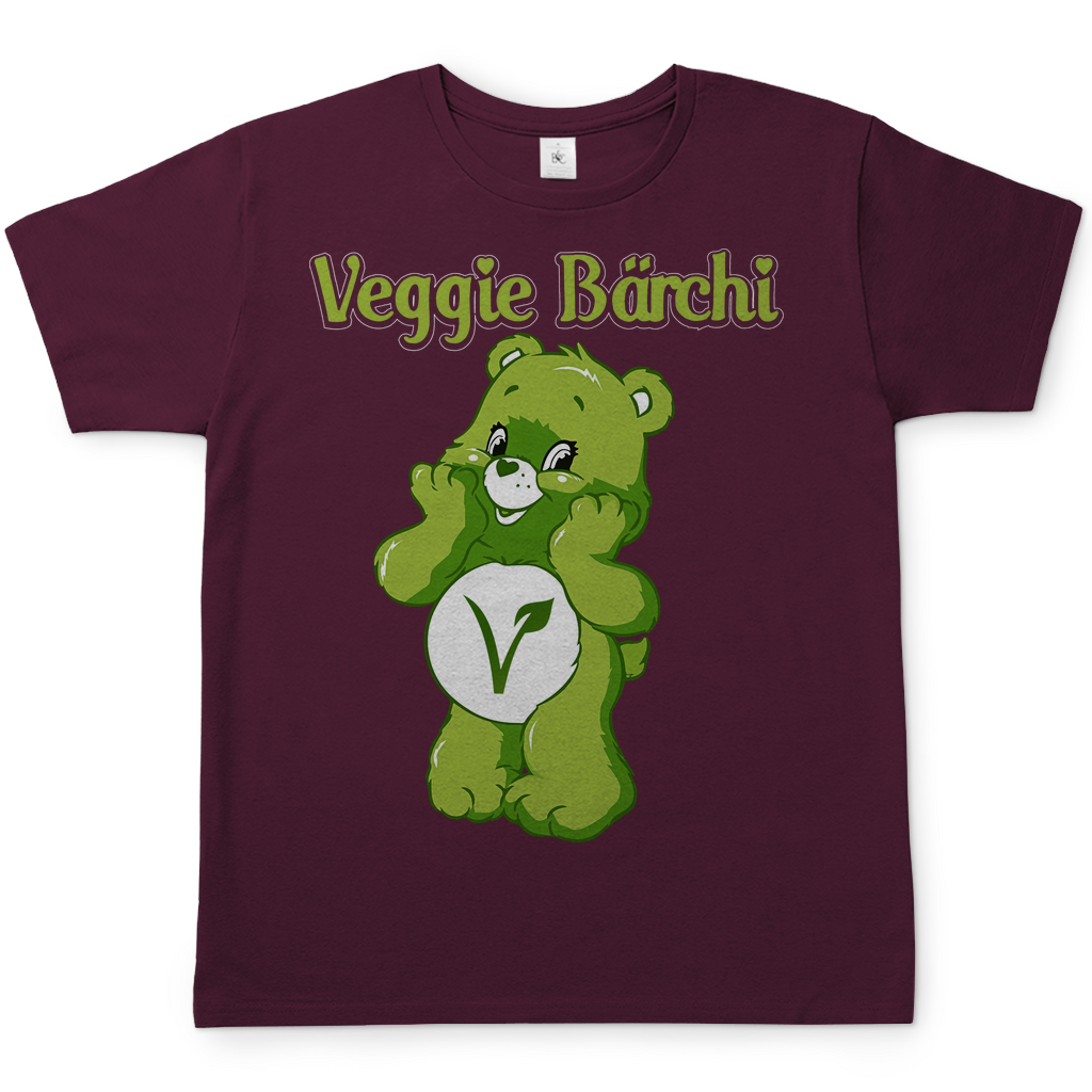 Veggie Bärchi - Glücksbärchi - Herren Shirt Burgundy