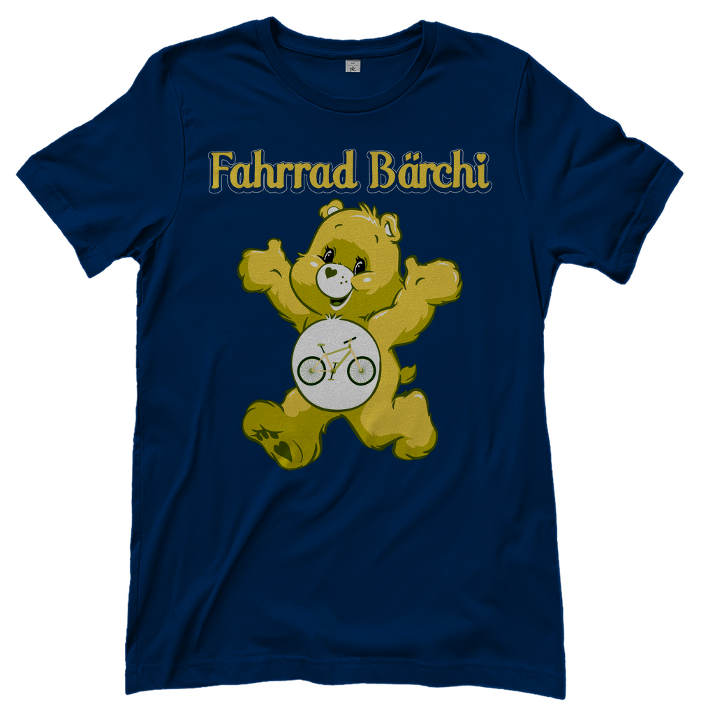 Fahrrad Bärchi - Glücksbärchi - Damenshirt Navy
