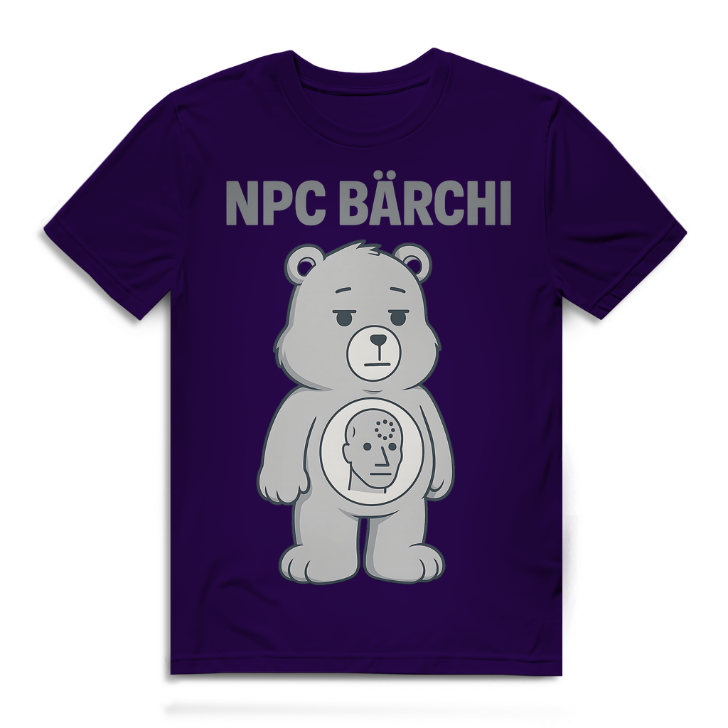 NPC Bärchi - Glücksbärchi - Herren Premium Bio T-Shirt Urban Purple