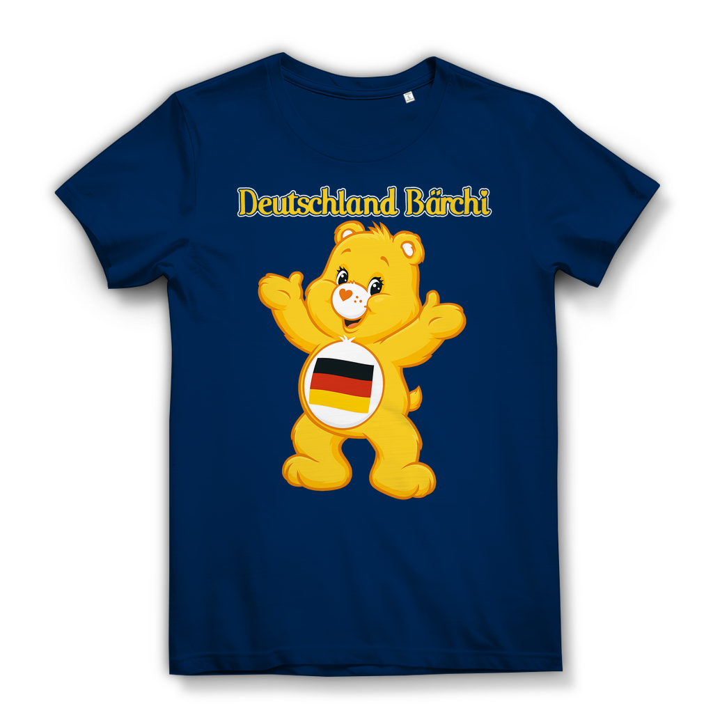 Deutschland Bärchi - Glücksbärchi - Damen Premium Bio T-Shirt Navy