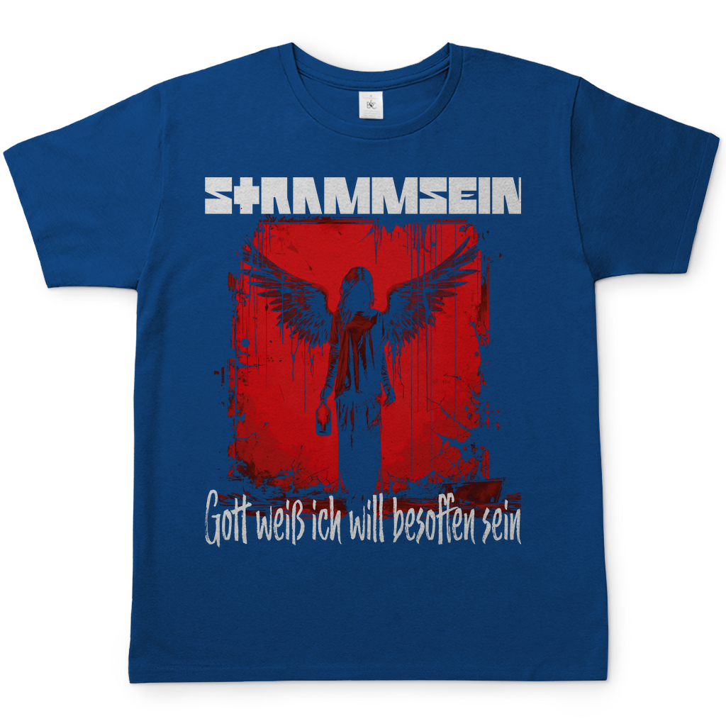 Strammsein Gott weiß ich will besoffen sein - Herren Shirt Royal Blue