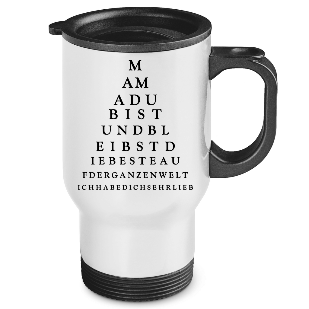 Mama du bist und bleibst die beste - Edelstahl-Thermobecher White One size