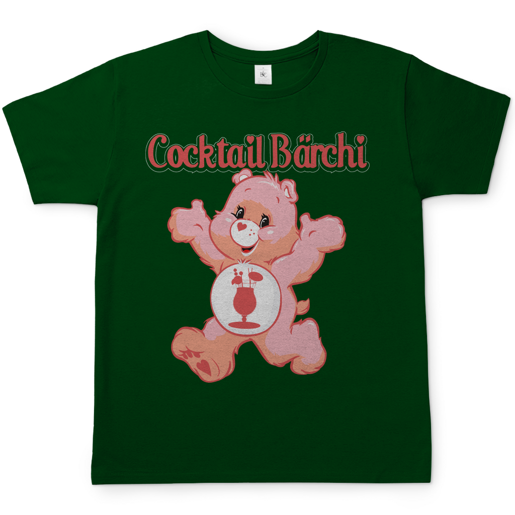 Cocktail Bärchi - Glücksbärchi - Herren Shirt Bottle Green