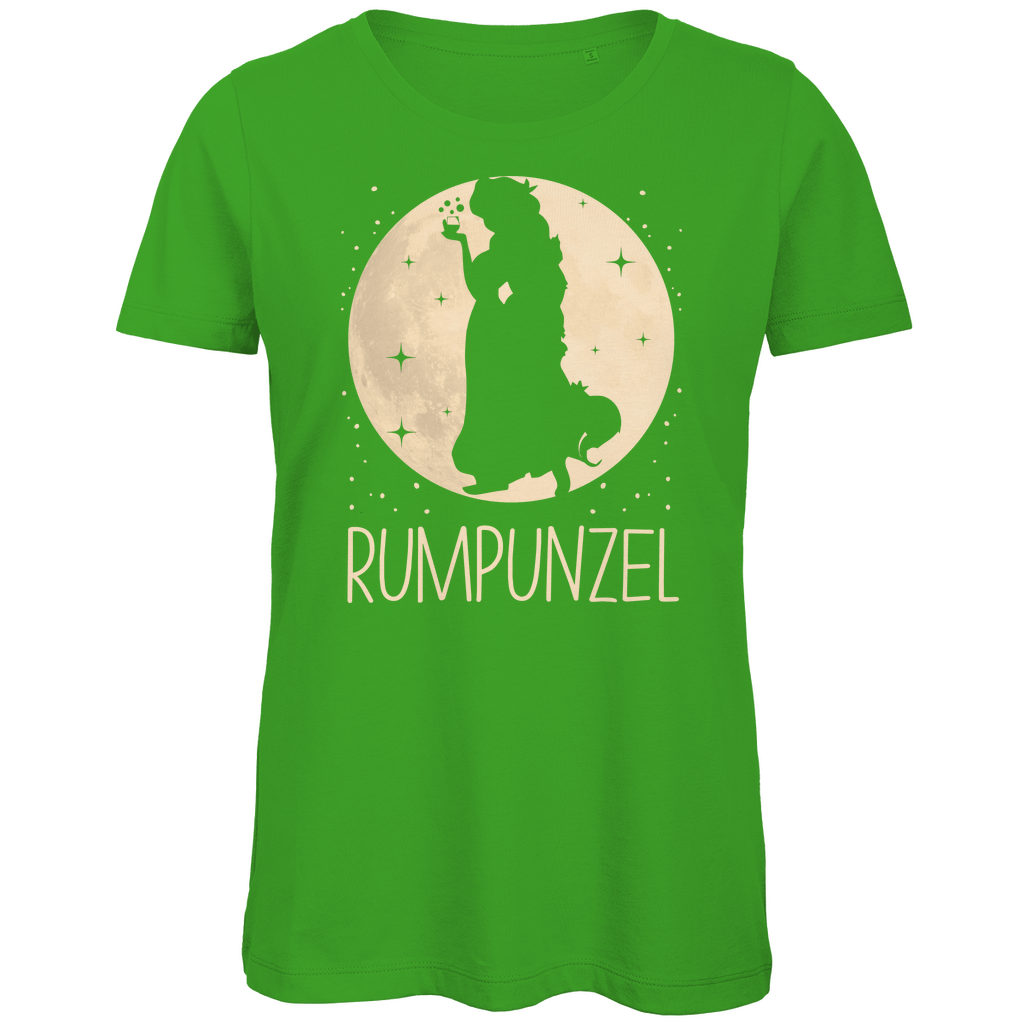 Mond Prinzessin - Rumpunzel - Damen Premium Bio T-Shirt Real Green