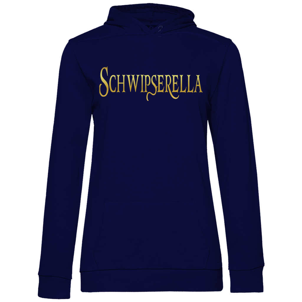 Schwipserella - Prinzessin Gold - Damen Hoodie Navy Blue